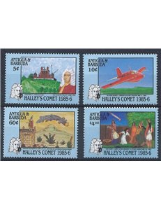 ANTIGUA E BARBUDA 1986 Cometa di Halley - Halley's comet 4v MNH**
