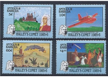 ANTIGUA E BARBUDA 1986 Cometa di Halley - Halley's comet 4v MNH**