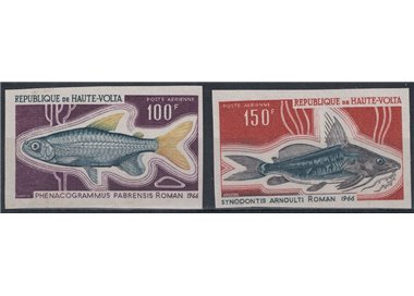 ALTO VOLTA 1969 Posta aerea, pesci 2v MNH**