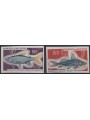 ALTO VOLTA 1969 Posta aerea, pesci 2v MNH**