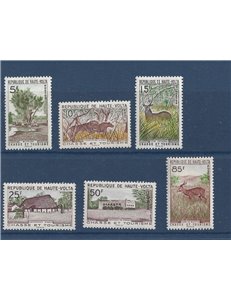 ALTO VOLTA 1962 Caccia e turismo 6v MNH**