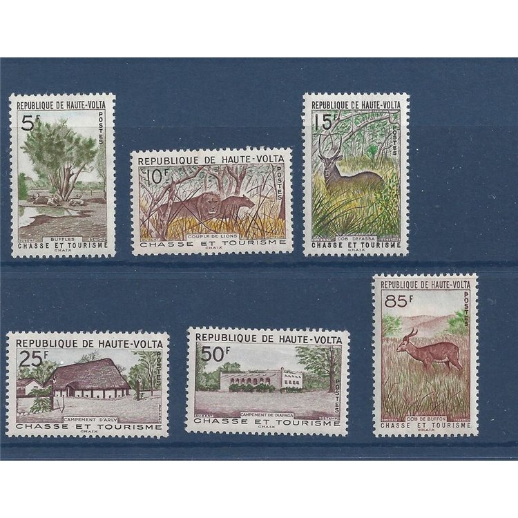 ALTO VOLTA 1962 Caccia e turismo 6v MNH**