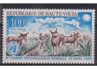 UPPER VOLTA 1969 Meteorological Day MNH**