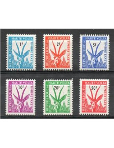 UPPER VOLTA 1962 Postage Due 6v MNH**