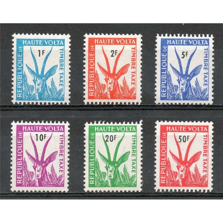 ALTO VOLTA 1962 Segnatasse 6v MNH**