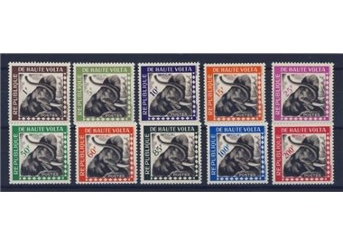 ALTO VOLTA 1963 Francobolli di Servizio 10v MNH**