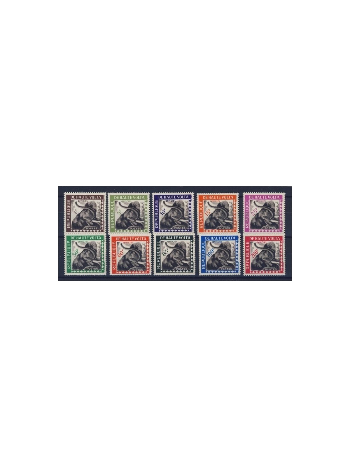 ALTO VOLTA 1963 Francobolli di Servizio 10v MNH**