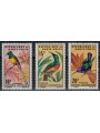 UPPER VOLTA 1965 Definitives, birds 3v MNH**
