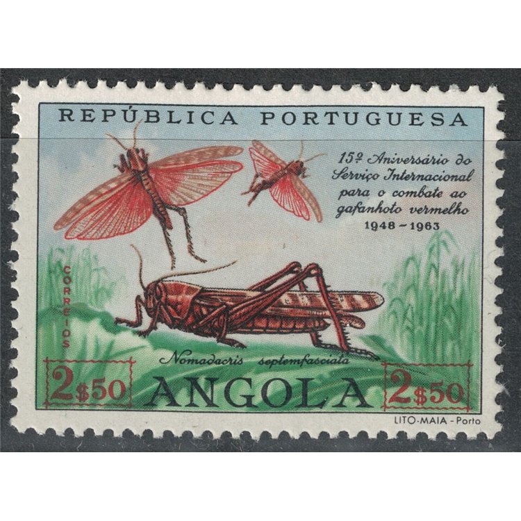 ANGOLA 1963 Fight against the red grasshopper 1v MNH**