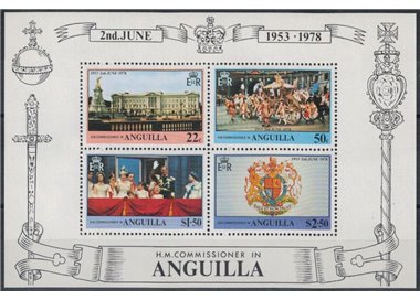 ANGUILLA 1978 Silver Jubilee BF MNH**