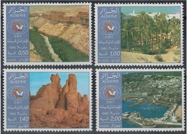 ALGERIA 1980 Conferenza mondiale sul turismo 4v MNH**