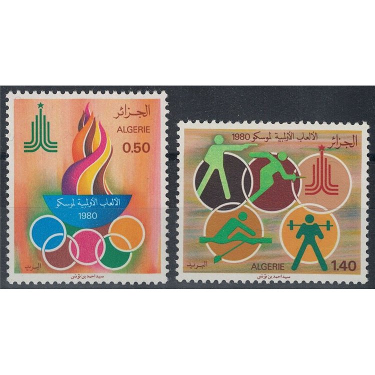 ALGERIA 1980 Giochi Olimpici 2v MNH**