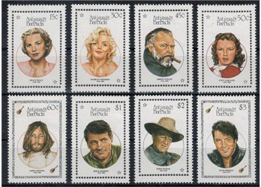 ANTIGUA E BARBUDA 1987 Personaggi dello Spettacolo 8v MNH**