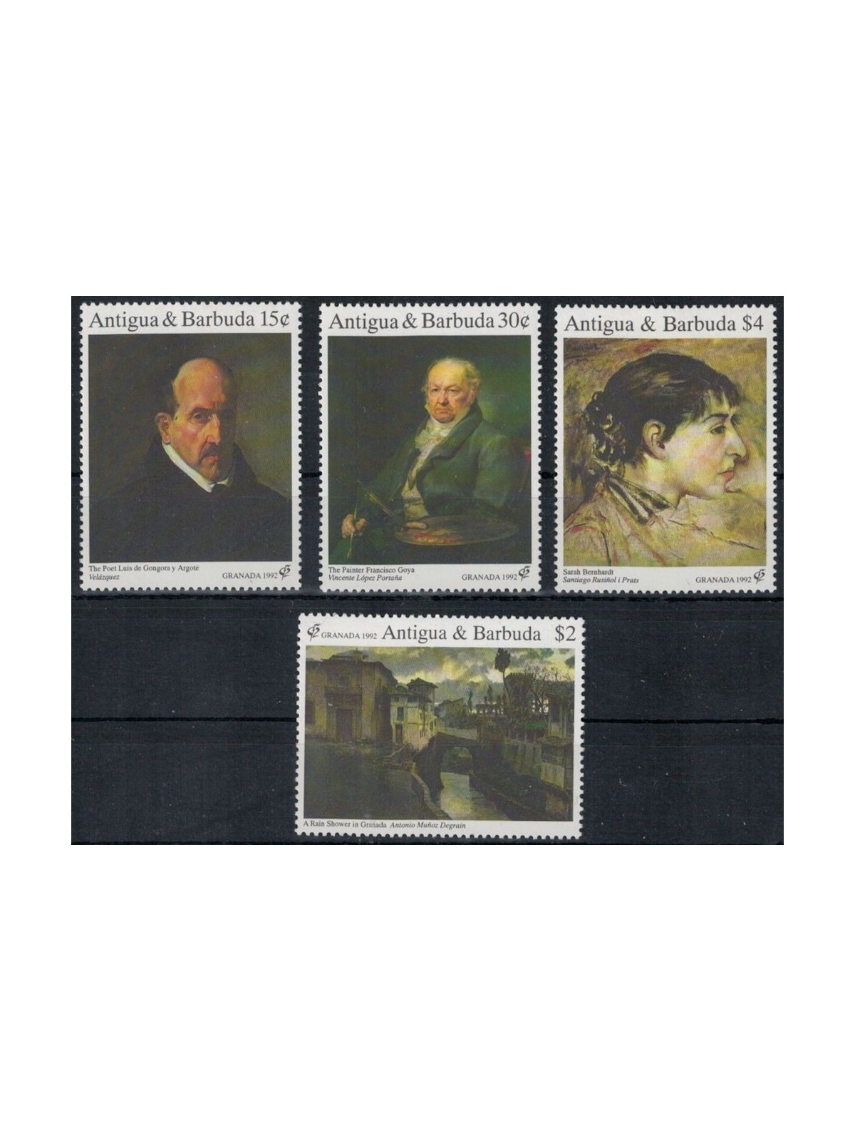 ANTIGUA AND BARBUDA 1992 Granada Philatelic Exhibition 4v MNH**