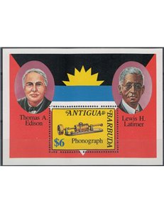 ANTIGUA AND BARBUDA 1992 Edison and Latimer s/s MNH**
