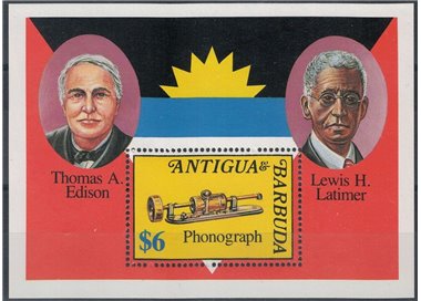 ANTIGUA E BARBUDA 1992 Edison e Latimer BF MNH**