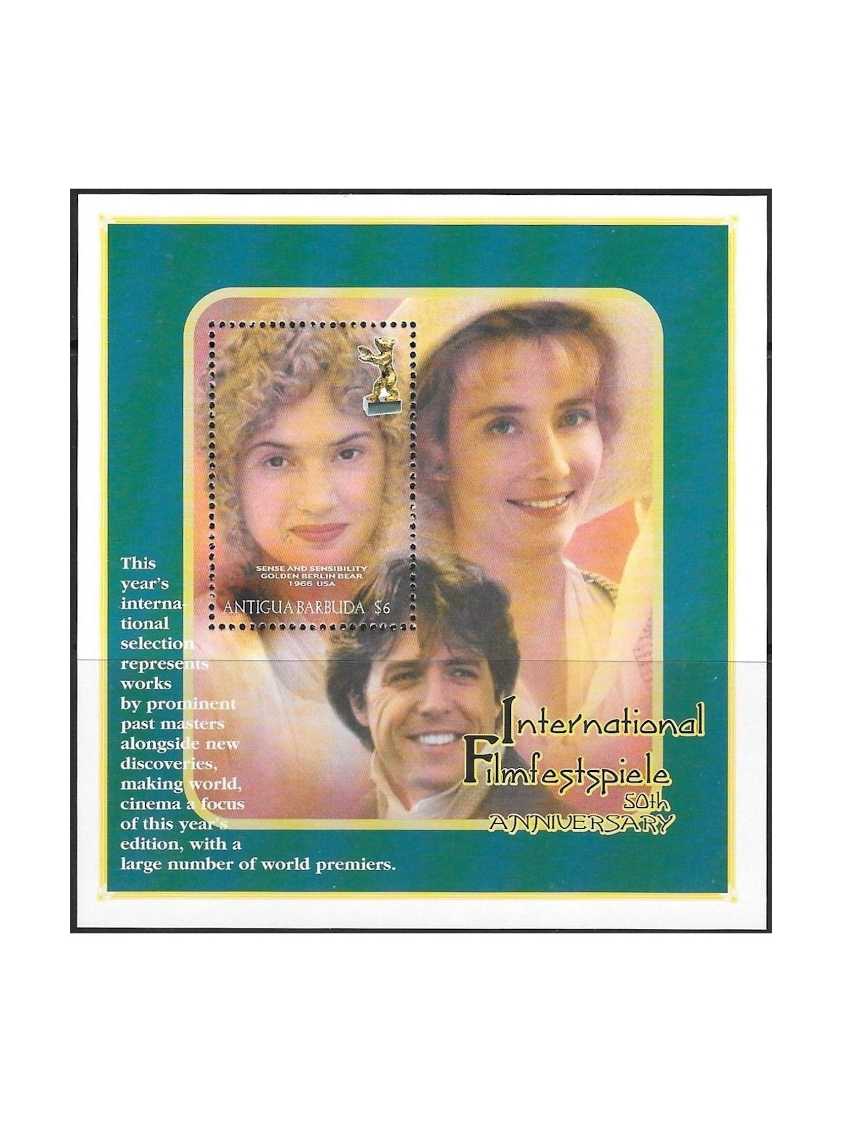 ANTIGUA AND BARBUDA 2000 Berlin Film Festival s/s MNH**