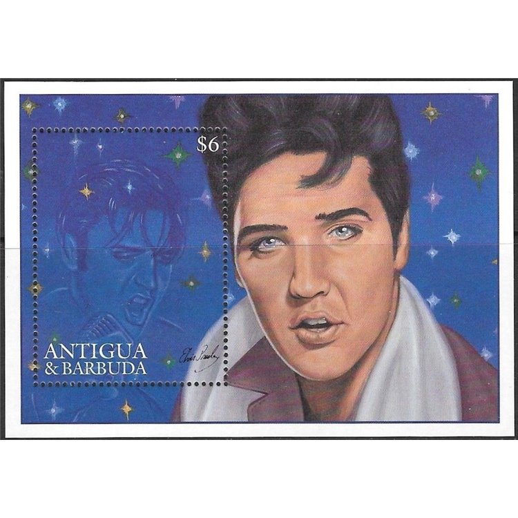 ANTIGUA AND BARBUDA 1995 Elvis Presley s/s MNH**