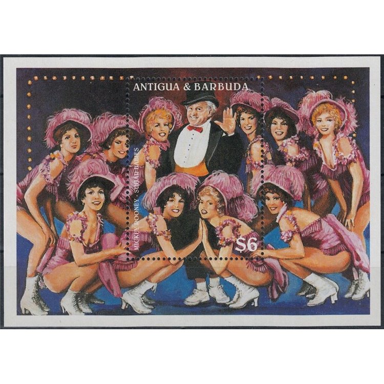 ANTIGUA AND BARBUDA 1997 Mickey Rooney s/s MNH**