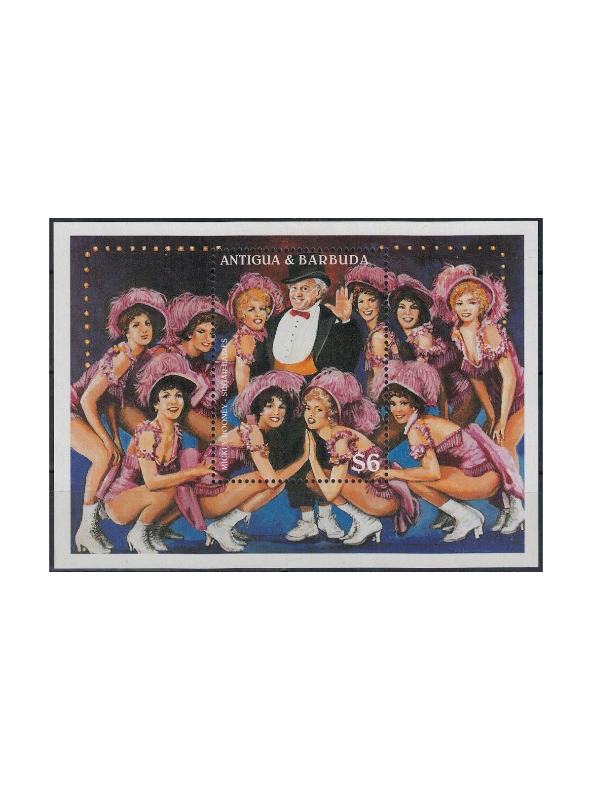ANTIGUA AND BARBUDA 1997 Mickey Rooney s/s MNH**