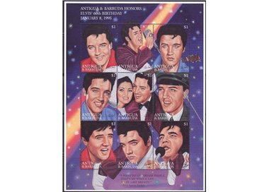 ANTIGUA AND BARBUDA 1995 Elvis Presley 9v MNH**