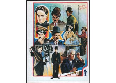 ANTIGUA AND BARBUDA 1997 Charlie Chaplin 9v MNH**