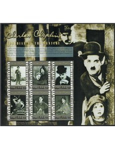 ANTIGUA E BARBUDA 2000 Charlie Chaplin 6v MNH**