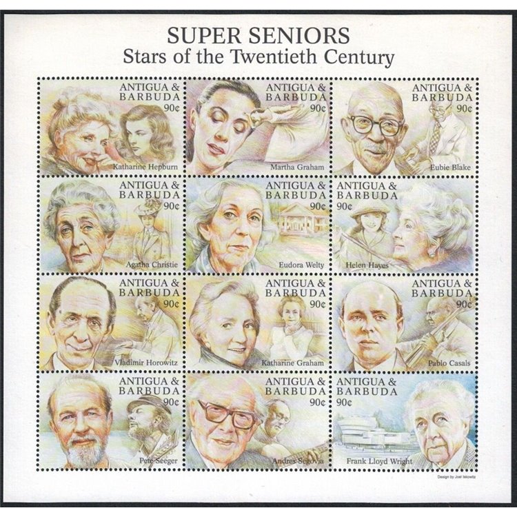 ANTIGUA AND BARBUDA 2000 Personalities of the 20th Century 12v MNH**