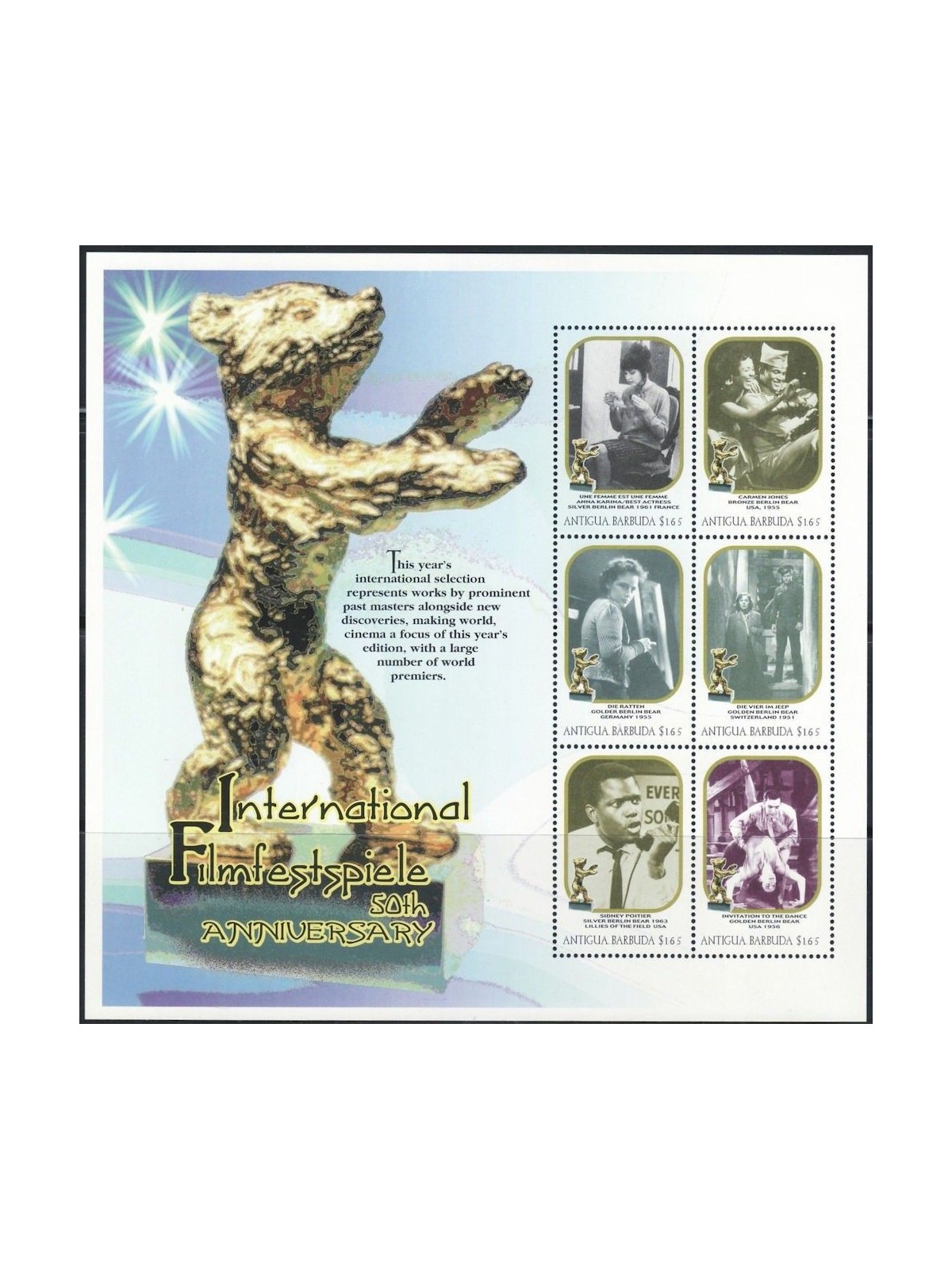 ANTIGUA AND BARBUDA 2000 Berlin Film Festival 6v MNH**