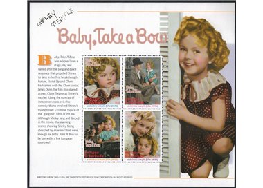 ANTIGUA E BARBUDA 2001 Baby, Take a Bow (I) Shirley Temple 4v MNH**