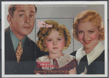 ANTIGUA AND BARBUDA 2001 Baby, Take a Bow (I) Shirley Temple s/s MNH**