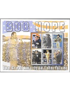 ANTIGUA E BARBUDA 2002 Bob Hope 6v MNH**