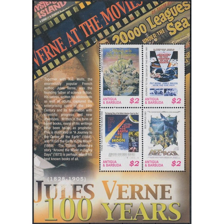 ANTIGUA E BARBUDA 2005 Jules Verne 4v MNH**