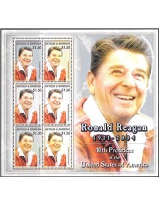 ANTIGUA AND BARBUDA 2005 Ronald Reagan 6v MNH**