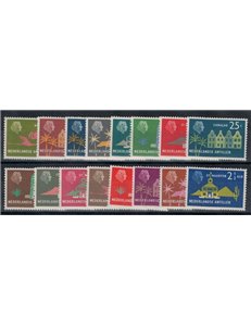 ANTILLE OLANDESI 1958 Serie ordinaria 16v MNH**