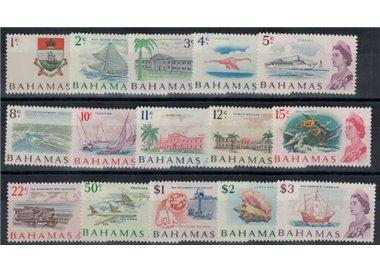 BAHAMAS 1967 Serie ordinaria 15v MNH**