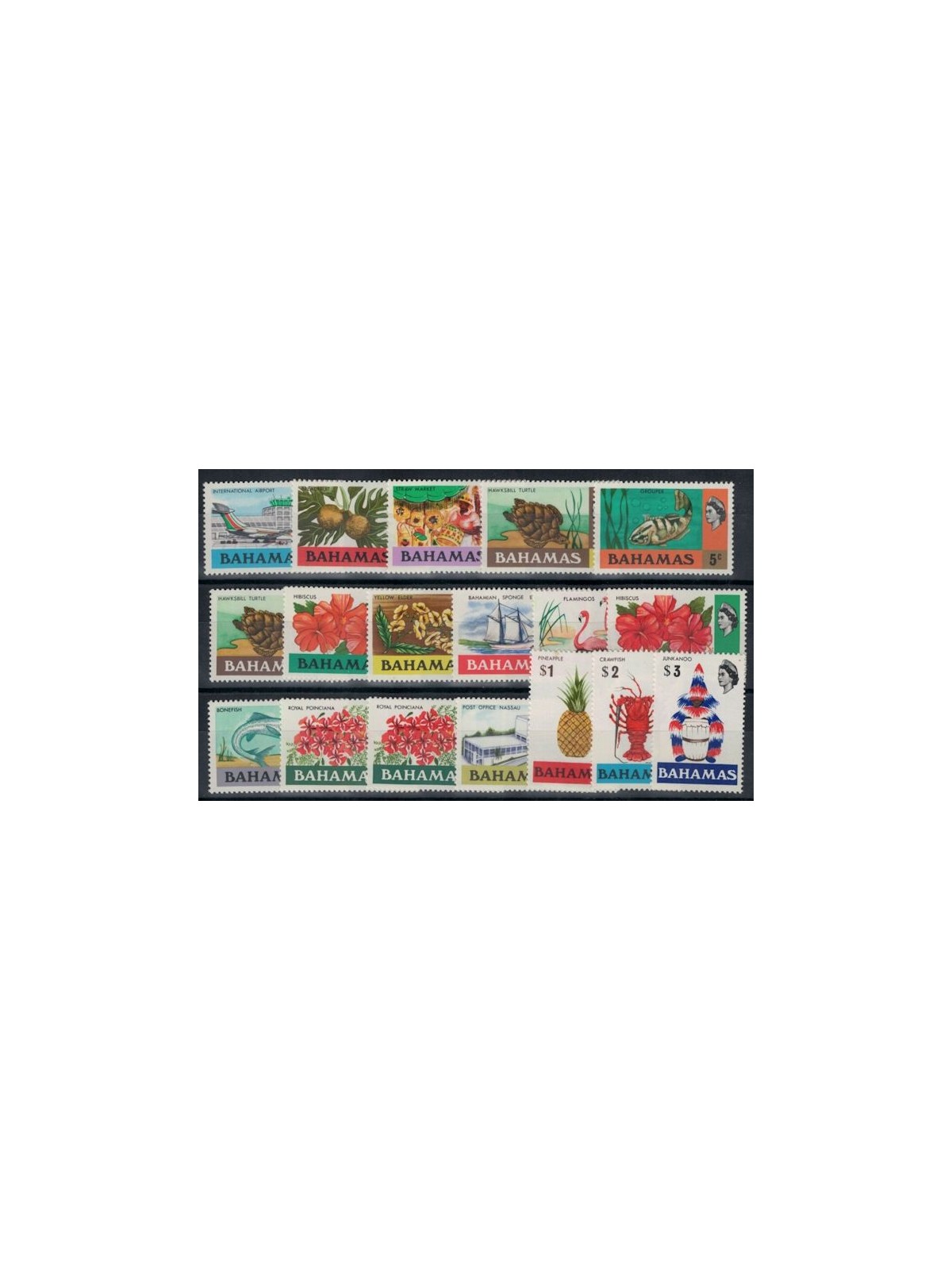 BAHAMAS 1971 Ordinary series 18v MNH**