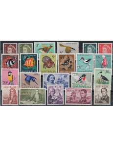 AUSTRALIA 1966-70 Ordinary series 22v MNH**