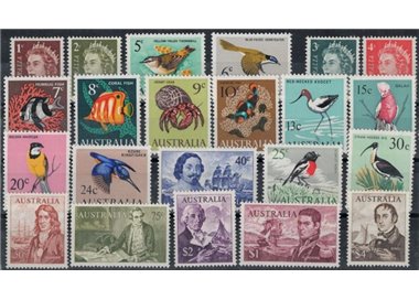 AUSTRALIA 1966-70 Ordinary series 22v MNH**