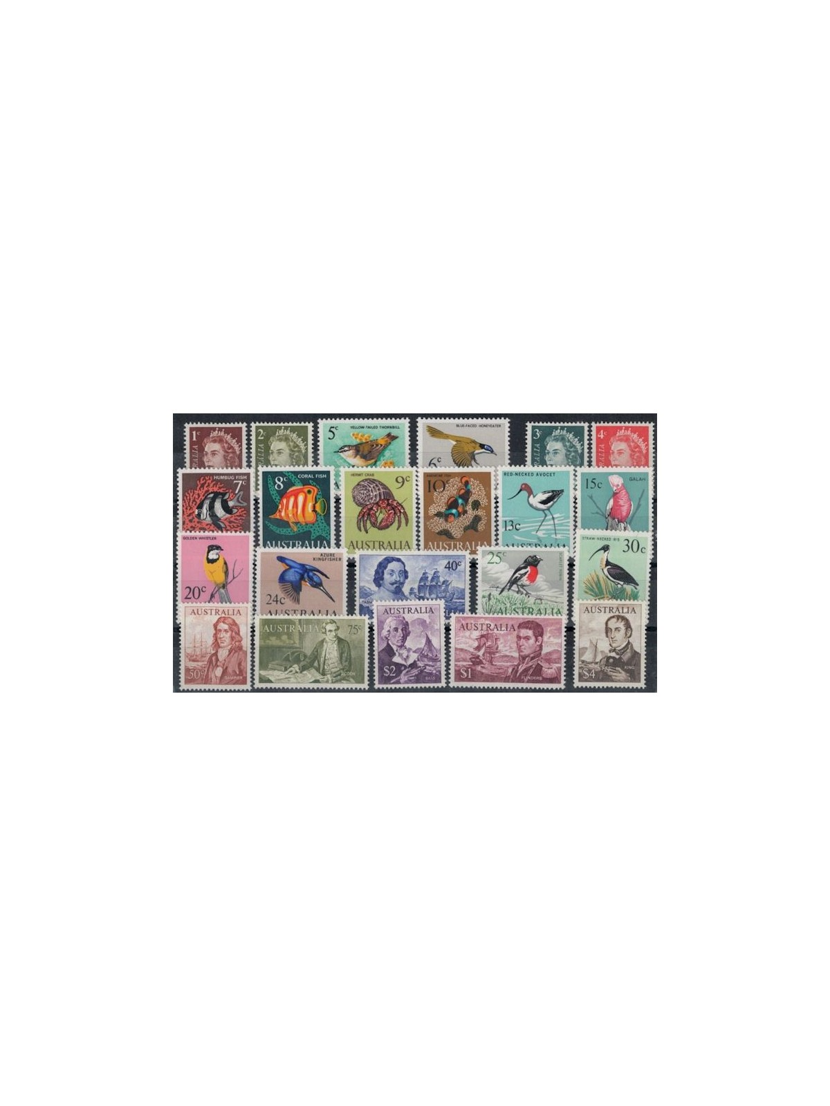 AUSTRALIA 1966-70 Ordinary series 22v MNH**