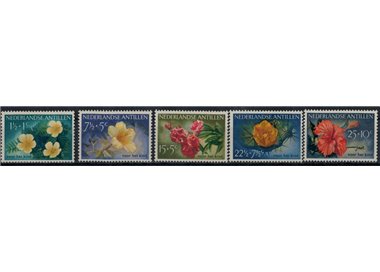 NETHERLANDS ANTILLES 1955 Pro Infanzia (Flowers) 5v MNH**