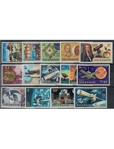 ASCENSION 1971 Esplorazione spaziale 14v MNH**