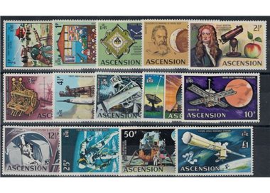 ASCENSION 1971 Esplorazione spaziale 14v MNH**