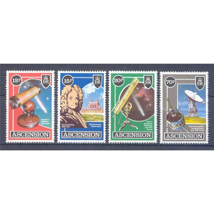 ASCENSION 1986 Halley's Comet 4v MNH**