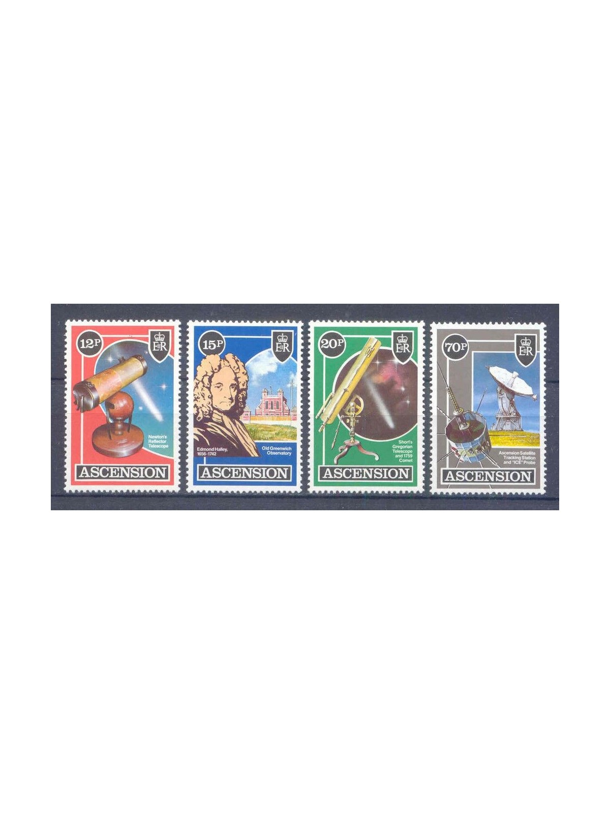 ASCENSION 1986 Halley's Comet 4v MNH**