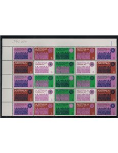 AUSTRALIA 1971 Natale - Blocco da 25 MNH**