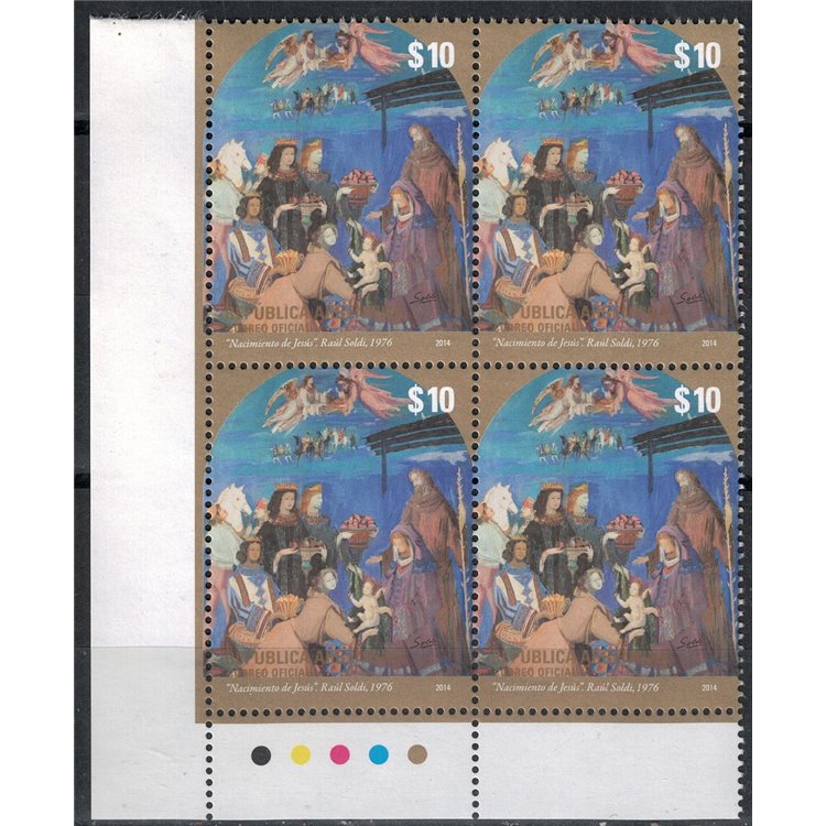 ARGENTINA 2014 Christmas in blocks MNH**