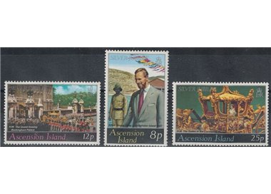 ASCENSION 1978 Silver Jubilee 3v MNH**
