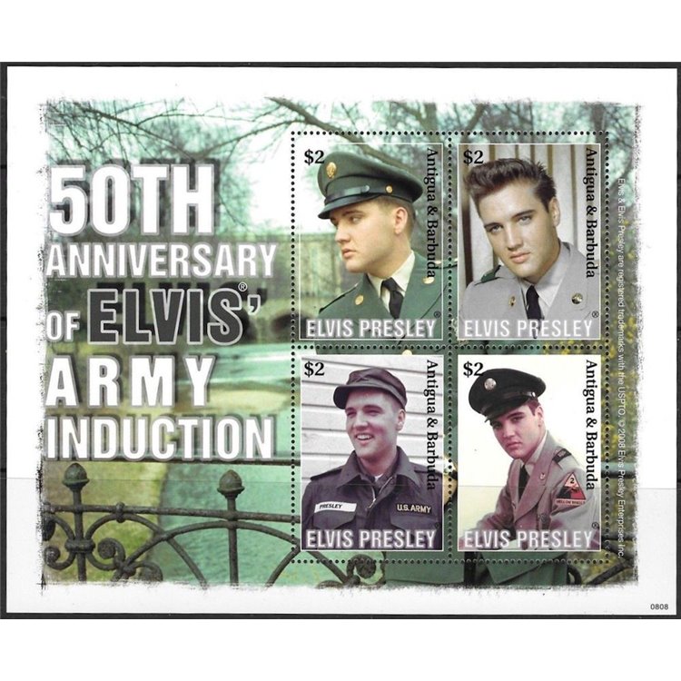 ANTIGUA AND BARBUDA 2008 Elvis Presley 4v MNH**