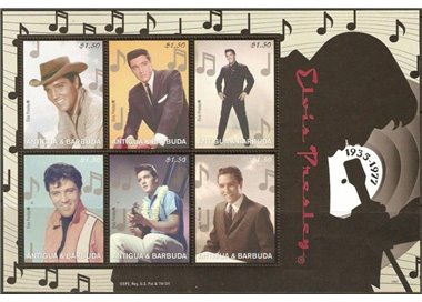 ANTIGUA AND BARBUDA 2009 Elvis Presley 6v MNH**